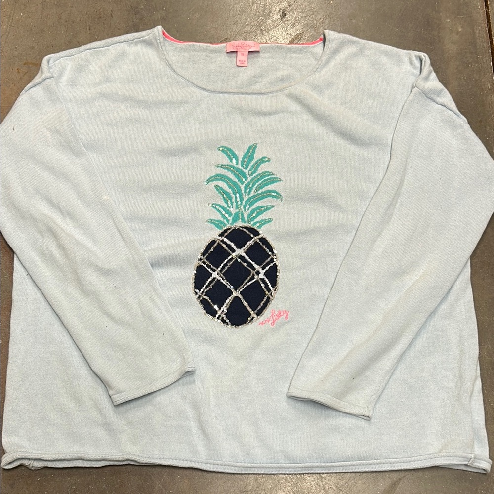 Light Blue Pineapple Shirt